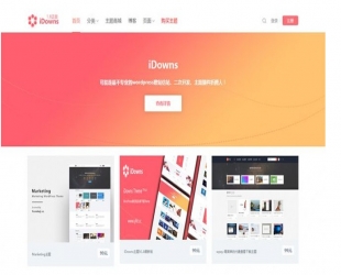 iDownsV1.8.4资源素材教程WordPress下载站主题模板 去授权