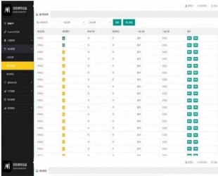 Framework黑白系商品分类管理后台ui模板