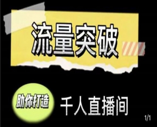 直播运营实战视频课，助你打造千人直播间(14节视频课)