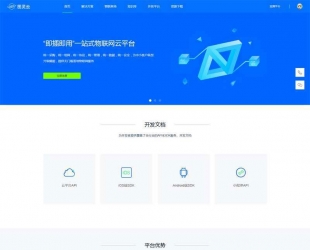 物联网云服务平台网站模板下载